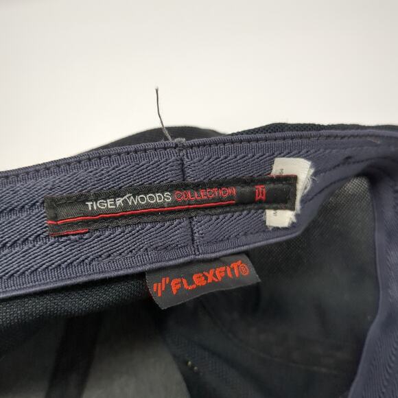 Tiger Woods One Fitted Hat Black One Size Embroidered Swoosh Nike - Picture 9 of 9